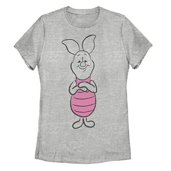 Disney's Winnie The Pooh Sweet Piglet Art Sketch Junior's Tee