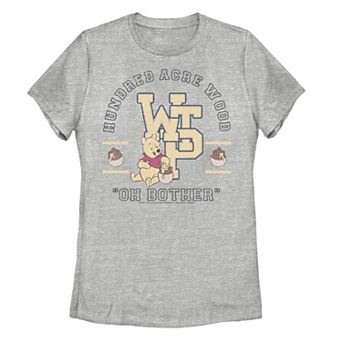 Disney's Winnie The Pooh Hundred Acre Wood Collegiate Junior's Graphic Tee
