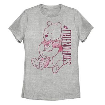 Disney's Winnie The Pooh And Piglet Friend Hugs Junior's Graphic Tee