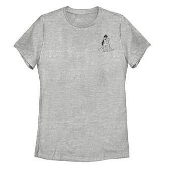 Disney's Winnie The Pooh Juniors' Eeyore Simple Left Chest Tee