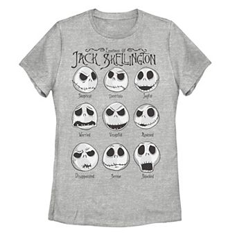 Disney's The Nightmare Before Christmas Jack Skellington Juniors' Emotional Tee