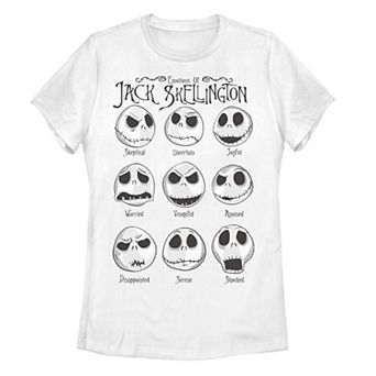 Disney's The Nightmare Before Christmas Jack Skellington Juniors' Emotional Tee