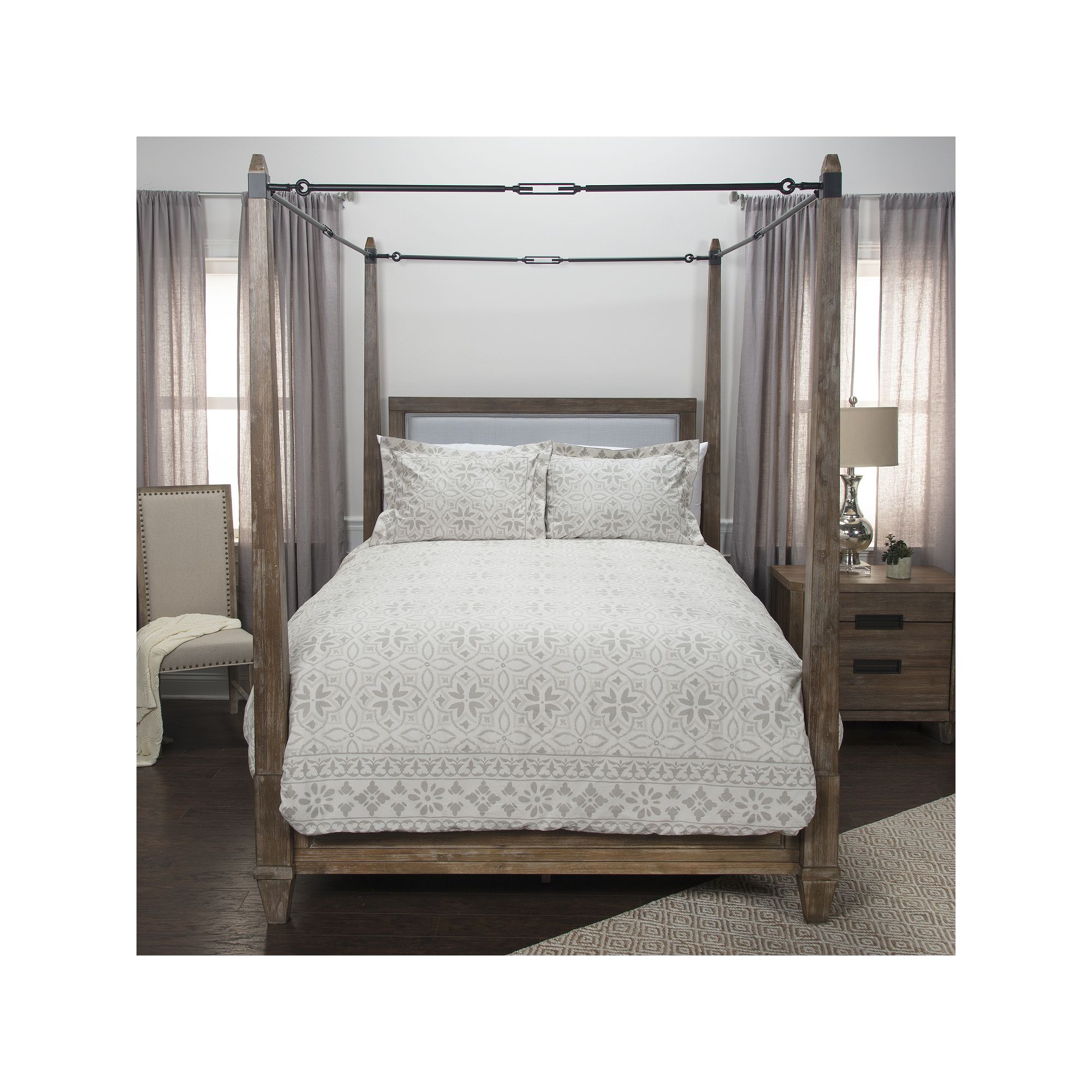 Rizzy Home Donny Osmond Sacred Emotion Duvet Cover Set, Ivory Natural
