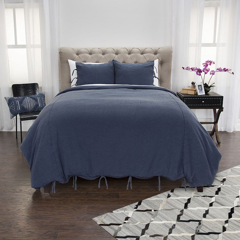 64540904 Donny Osmond Cottonwood Duvet Cover Set, Blue, Kin sku 64540904