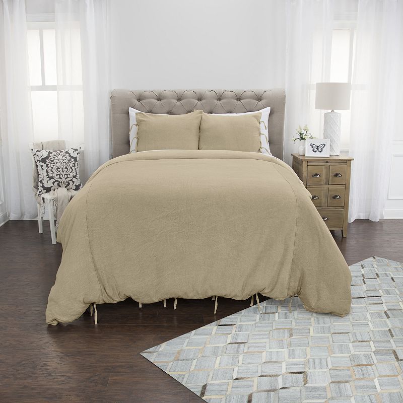 Donny Osmond Cottonwood Duvet Cover Set, Beig/Green, King