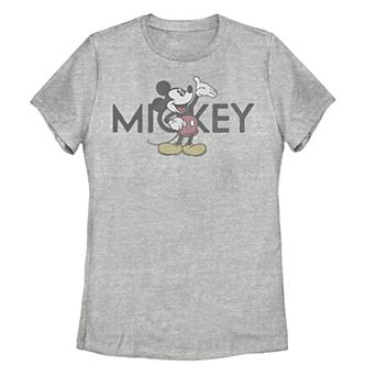 Disney's Mickey Mouse Juniors' Vintage Portrait Overlay Graphic Tee