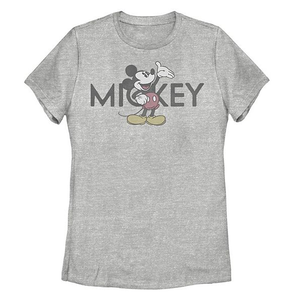 Disney's Mickey Mouse Juniors' Vintage Portrait Overlay Graphic Tee