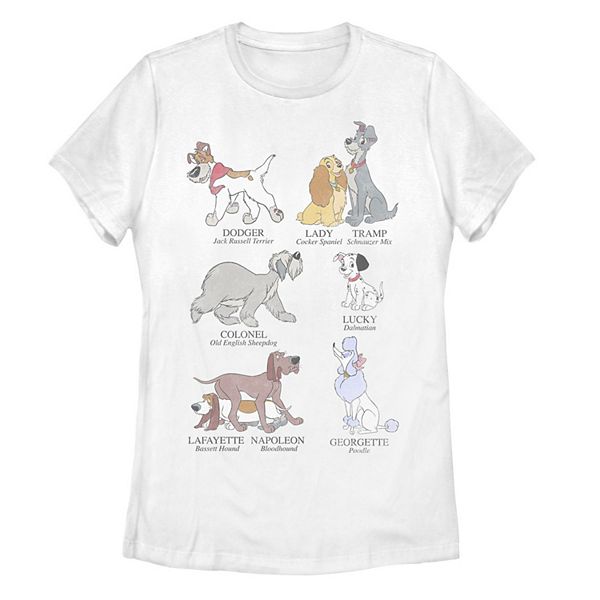 Disney's Dogs of Disney Juniors' Dog Breeds Graphic Tee