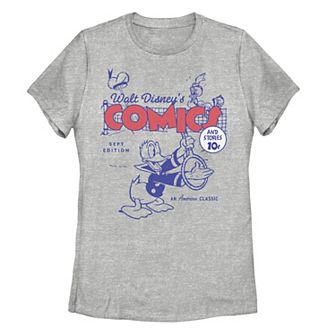 Disney's Donald Duck Juniors' Retro Comic Cover Graphic Tee