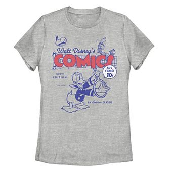 Disney's Donald Duck Juniors' Retro Comic Cover Graphic Tee