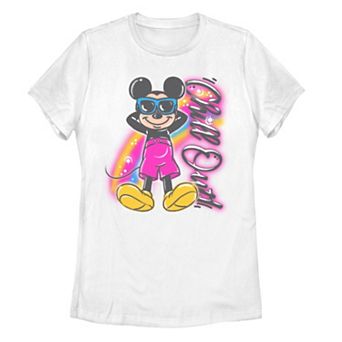 Disney's Mickey Mouse & Friends Juniors' Relaxing Airbrush Graphic Tee