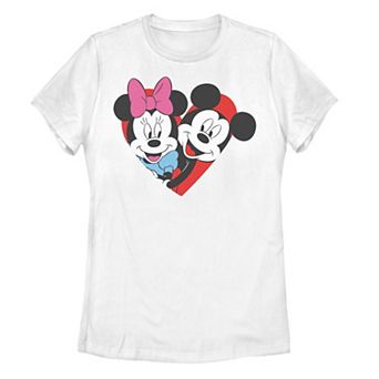 Disney's Mickey & Minnie Mouse Juniors' Breakthrough Heart Graphic Tee