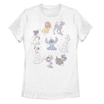 Disney's Dogs of Disney Juniors' Name Portraits Graphic Tee