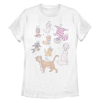 Disney's Cats of Disney Juniors' Name Portraits Graphic Tee