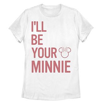 Disney's Minnie Mouse Juniors' Word Stack Graphic Tee