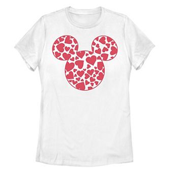 Disney's Mickey Mouse & Friends Juniors' Valentine's Day Heart Graphic Tee