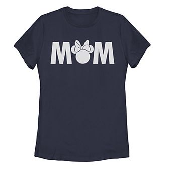 Disney's Minnie Mouse Juniors' Mother's Day "Mom" Graphic Tee