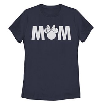 Disney's Minnie Mouse Juniors' Mother's Day "Mom" Graphic Tee