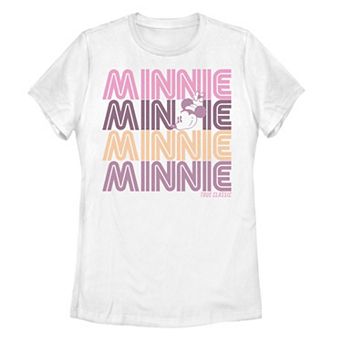 Disney's Minnie Mouse Juniors' Name Stack Graphic Tee