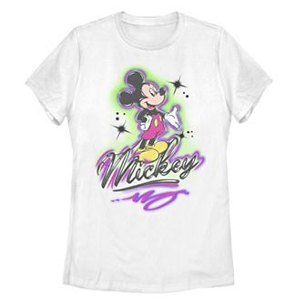 Disney's Mickey Mouse & Friends Juniors' Airbrush Portrait Graphic Tee