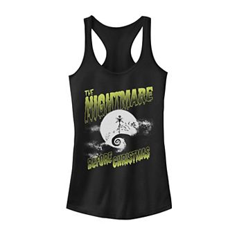 Disney's The Nightmare Before Christmas Jack Skellington Juniors' Moon Silhouette Tank Top