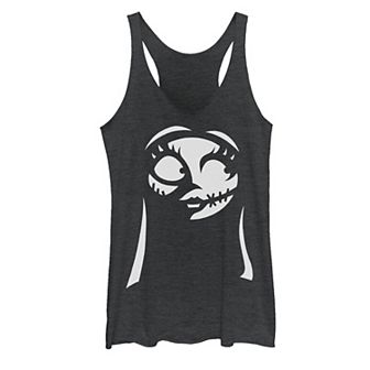 Disney's The Nightmare Before Christmas Sally Juniors' Big Face Tank Top