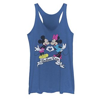Disney's Mickey Mouse Juniors' Endless Love Group Shot Tank Top