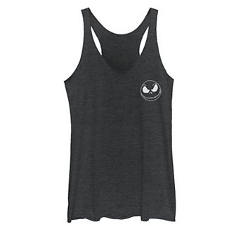 Disney's The Nightmare Before Christmas Jack Skellington Juniors' Scribble Pocket Tank Top