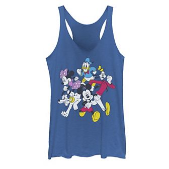 Disney's Mickey & Friends Juniors' Group Shot Simple Tank Top
