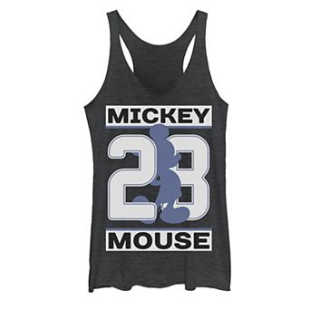 Disney's Mickey Mouse #28 Mickey Silhouette Juniors' Tank Top
