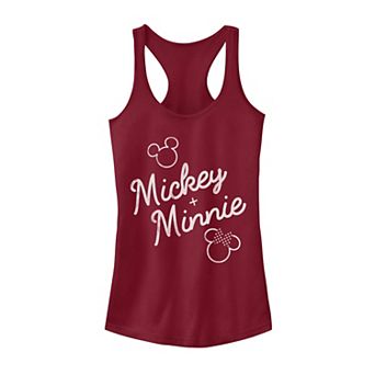 Disney's Mickey Plus Minnie Mouse Juniors' Outline Tank Top