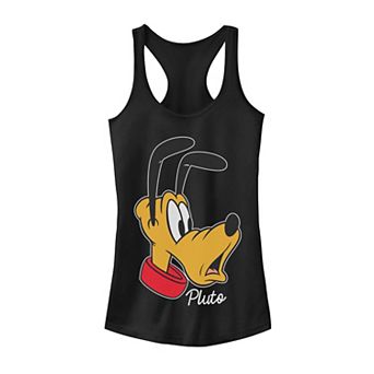 Disney's Pluto Juniors' Surprised Face Portrait Tank Top