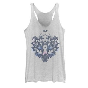 Disney's Alice In Wonderland Juniors' Alice Mirrored Watercolor Tank Top