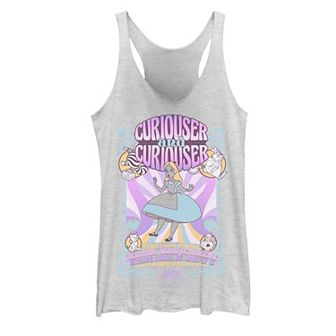 Disney's Alice In Wonderland Juniors' Psychedelic Nouveou Poster Tank Top
