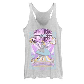 Disney's Alice In Wonderland Juniors' Psychedelic Nouveou Poster Tank Top