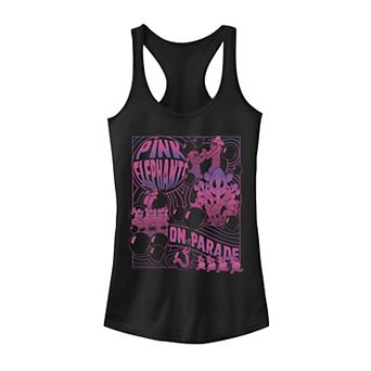 Disney's Dumbo Pink Elephants On Parade Juniors' Tank Top