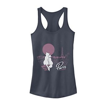 Disney's The Aristocats Duchess And Thomas Juniors' In Paris Tank Top