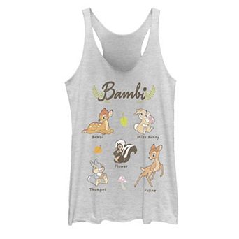 Disney's Bambi Characters Juniors' Tank Top