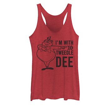 Disney's Alice In Wonderland Tweedledee Juniors' I'm With Tweedledee Tank Top