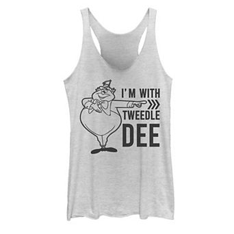 Disney's Alice In Wonderland Tweedledee Juniors' I'm With Tweedledee Tank Top