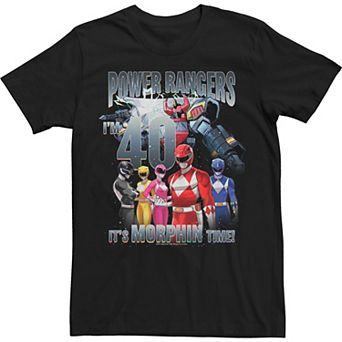 Men's Power Rangers I'm 40 It's Morphin Time Tee