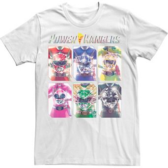 Men's Power Rangers Helmet Hold PaneTee