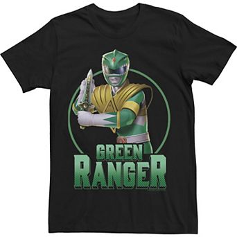 Men's Power Rangers Green Ranger Simple Portrait Tee
