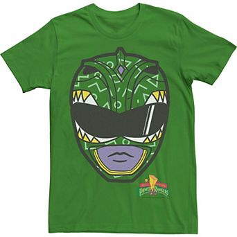 Men's Power Rangers Green Ranger Big Face Tee