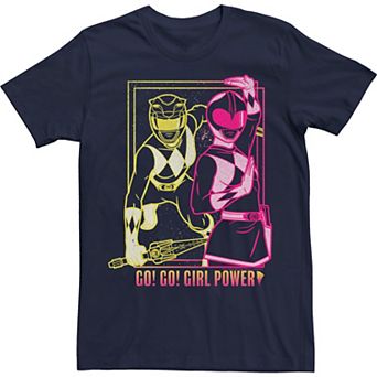Men's Power Rangers Go Go Girl Power Line Art Tee