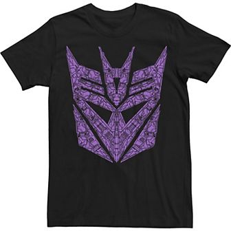 Men's Transformers Decepticons Purple Detailed Logo Tee