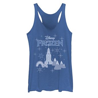 Juniors' Disney Frozen Ice Sketch Portrait Logo Tank Top