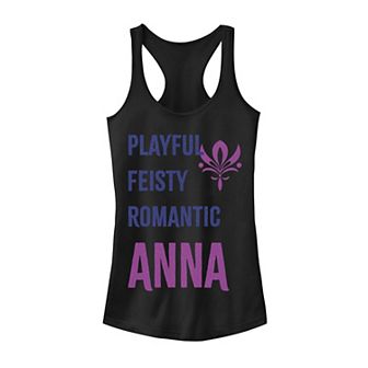 Disney's Frozen 2 Anna Playful Feisty Romantic Juniors' Tank Top