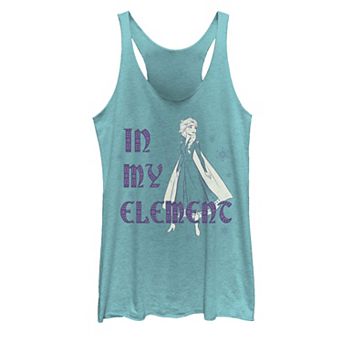 Disney's Frozen 2 Elsa In My Element Snowflakes Portrait Juniors' Tank Top