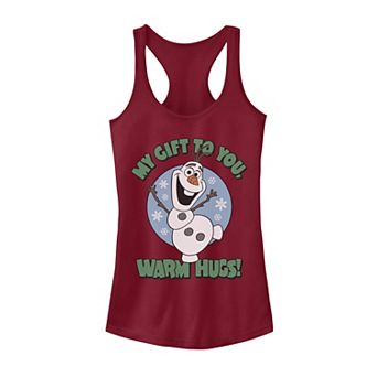 Disney's Frozen Olaf Juniors' My Gift To You Warm Hugs Portrait Tank Top